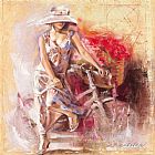 Full Paintings - Basket Full of Flowers by Talantbek Chekirov